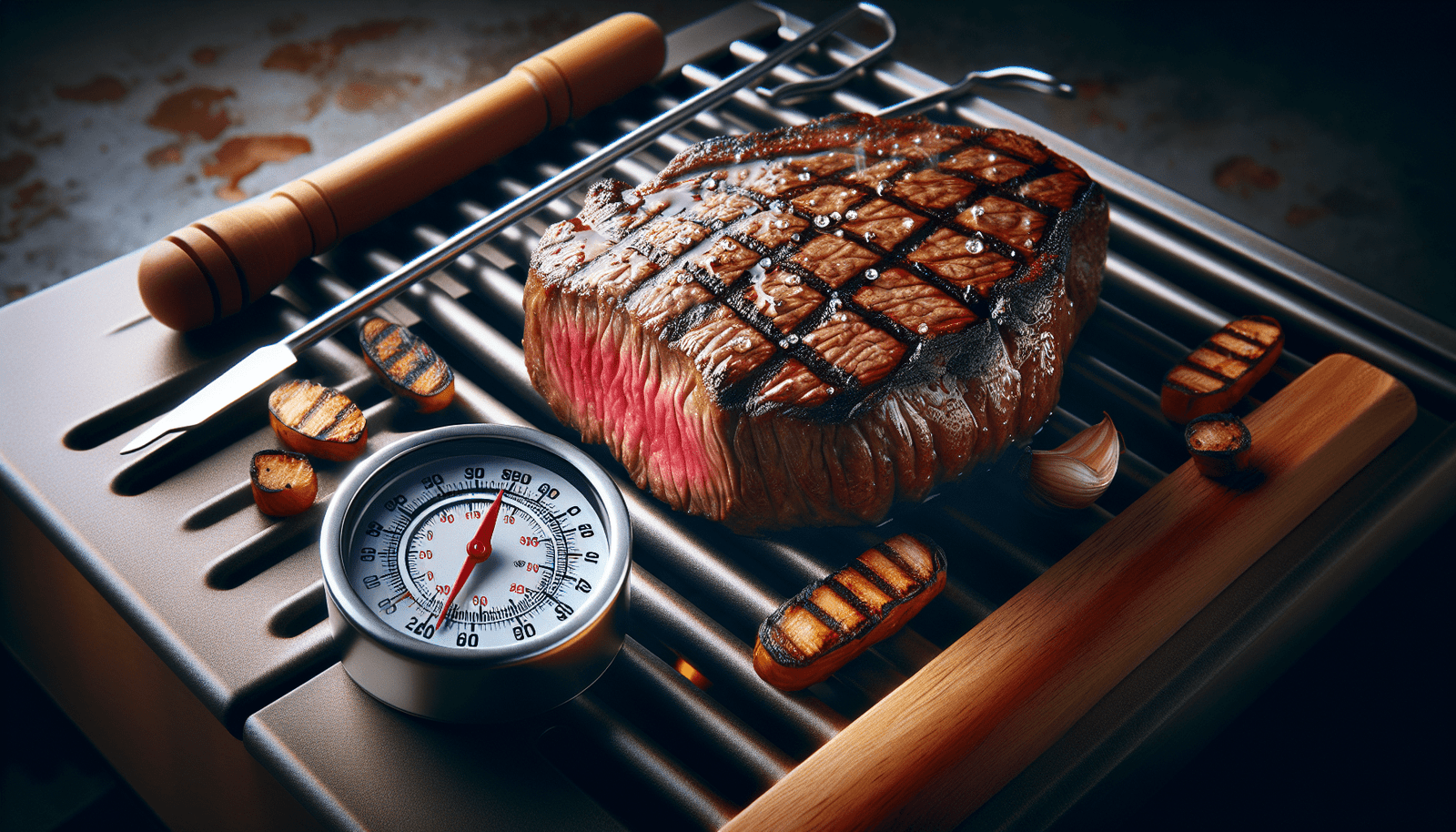 Grill Thermometer: For Monitoring The Temperature Inside The Grill.